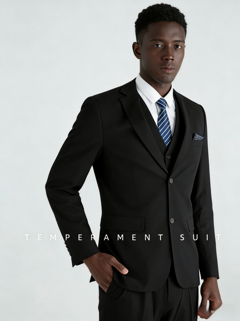 High-End Men's Suit Set Luxury Business Casual Formal Wear Complete Suit For Men Wedding Banquet Best Man Outfit Non-Iron