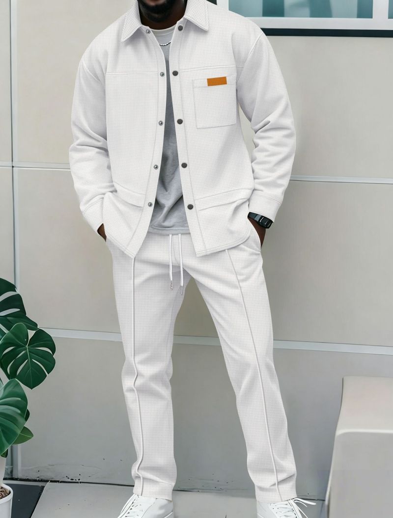 New Arrival Premium Men's Bomber Jacket Set Fashion Trendy High-End Casual Stylish Men's Outerwear Tracksuit