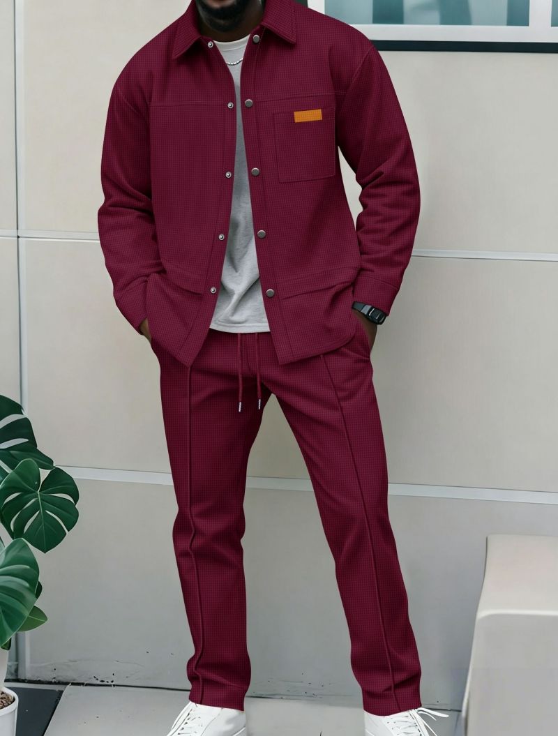 New Arrival Premium Men's Bomber Jacket Set Fashion Trendy High-End Casual Stylish Men's Outerwear Tracksuit