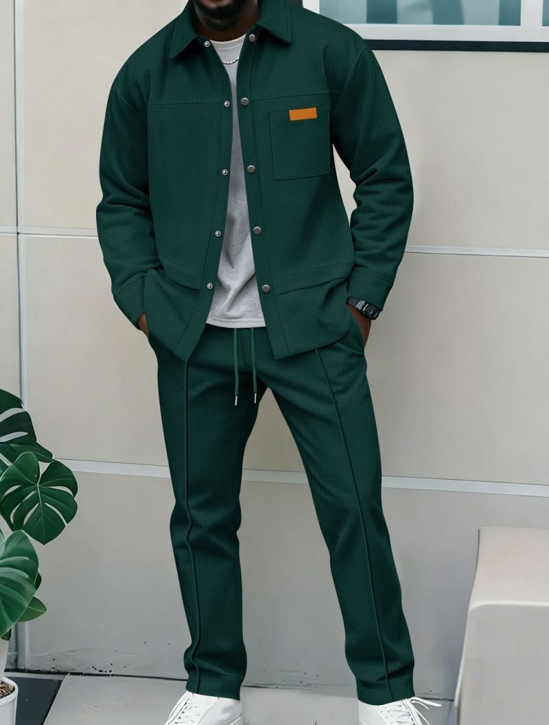 New Arrival Premium Men's Bomber Jacket Set Fashion Trendy High-End Casual Stylish Men's Outerwear Tracksuit