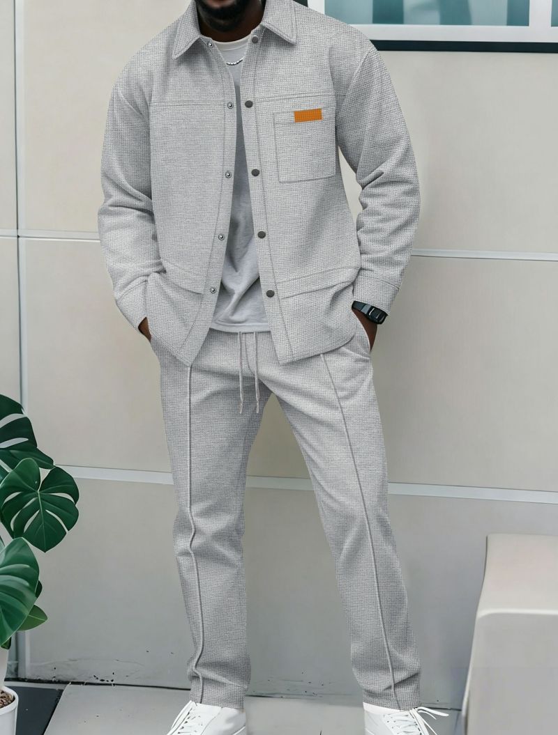 New Arrival Premium Men's Bomber Jacket Set Fashion Trendy High-End Casual Stylish Men's Outerwear Tracksuit