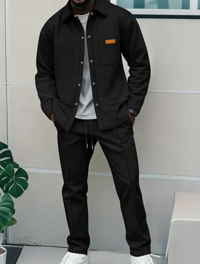 New Arrival Premium Men's Bomber Jacket Set Fashion Trendy High-End Casual Stylish Men's Outerwear Tracksuit