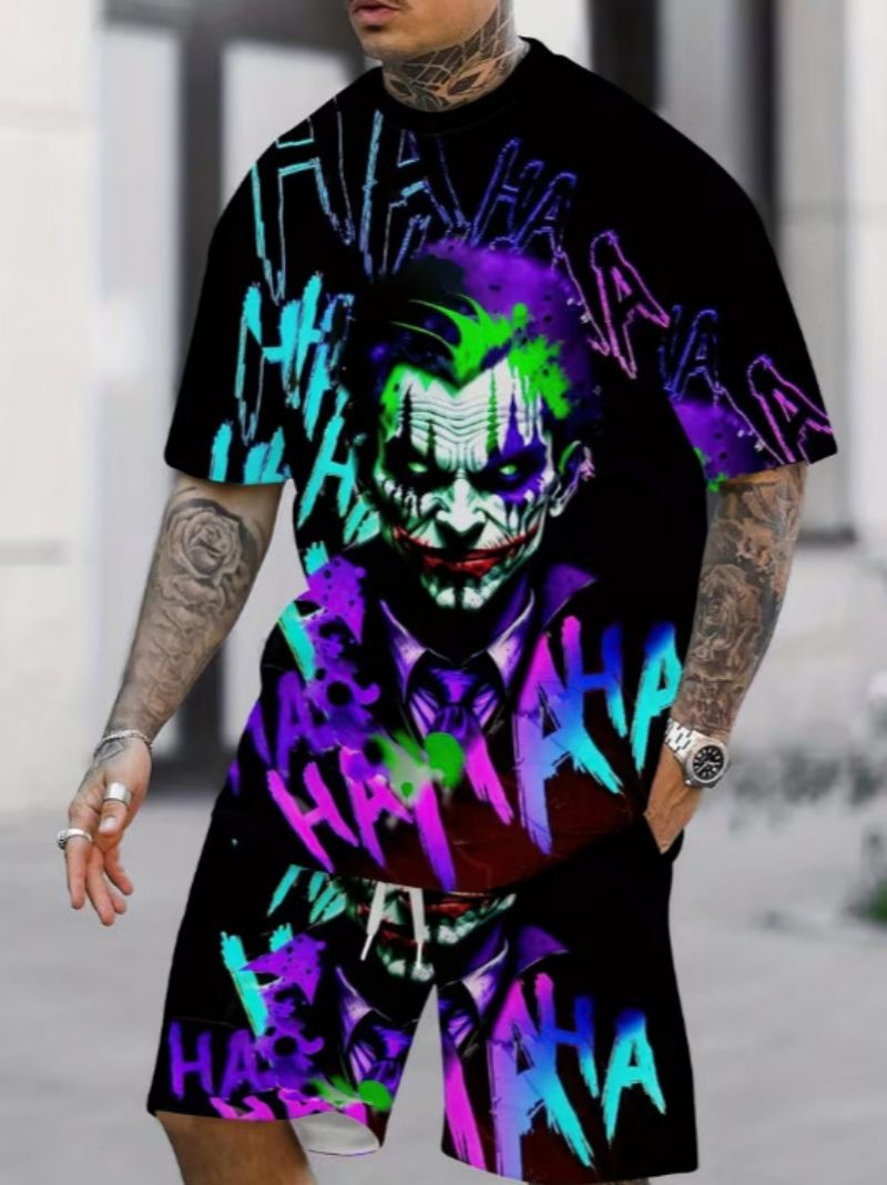2026 New Arrival Premium Fashion Trendy Men's T-Shirt & Shorts Set, High-End Casual Two-Piece Outfit For Men