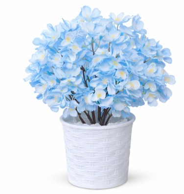 1Pc Artificial Flower Pot – Assorted Colors. Brighten up your space effortlessly with these elegant artificial flower pots- RANDOM COLOR DISPATCH