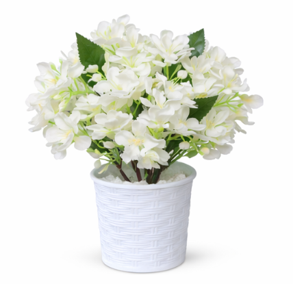 1Pc Artificial Flower Pot – Assorted Colors. Brighten up your space effortlessly with these elegant artificial flower pots- RANDOM COLOR DISPATCH