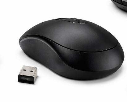 Microkingdom E9 Wireless Mouse  2.4GHz Wireless Optical Mouse with Micro-Precise Tracking, Ergonomic Contoured Design, Plug & Play USB Receiver, Compatible with Windows, Mac & Linux