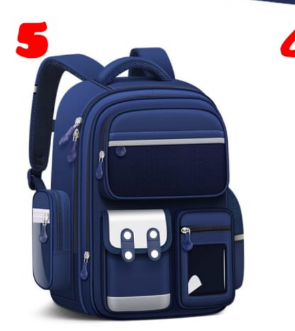 British Style,Academic Master School Bag Breathable Elementary Schoolbag Children 5~12 Years Old Backpack Fashion Spine Protection Boys Girls Book Backpack Suitable for Grade 2-8.