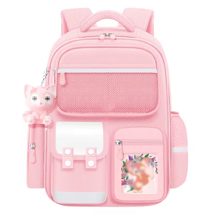 British Style,Academic Master School Bag Breathable Elementary Schoolbag Children 5~12 Years Old Backpack Fashion Spine Protection Boys Girls Book Backpack Suitable for Grade 2-8.