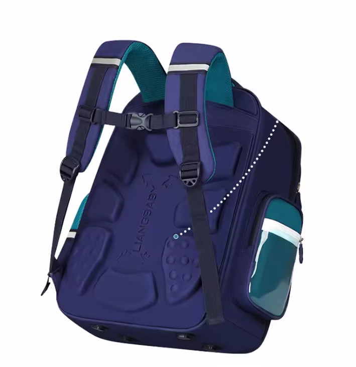 British Style,Academic Master School Bag Breathable Elementary Schoolbag Children 5~12 Years Old Backpack Fashion Spine Protection Boys Girls Book Backpack Suitable for Grade 2-8.
