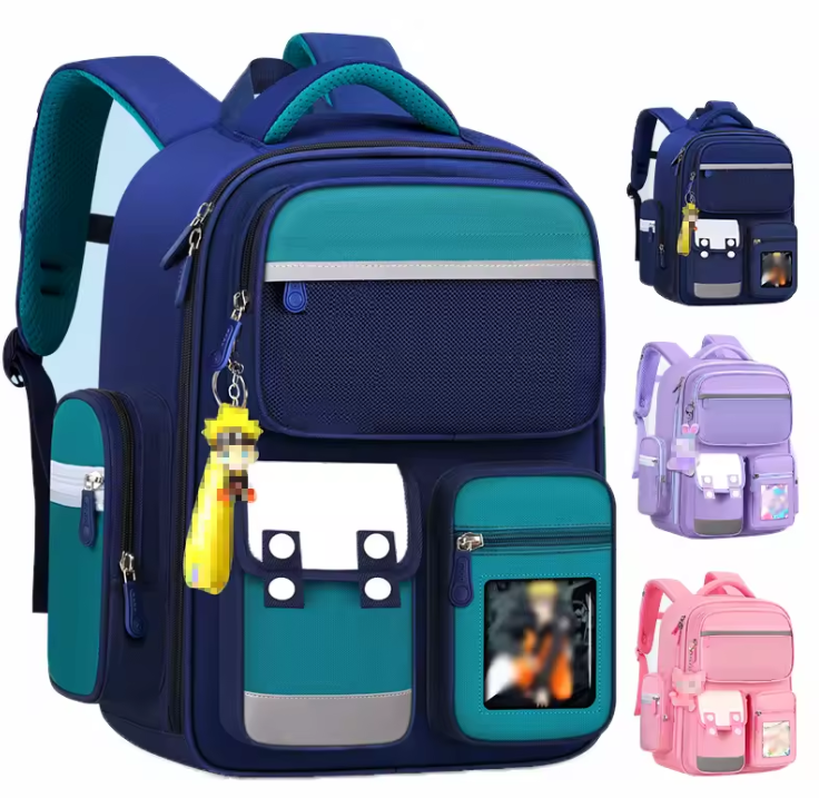 British Style,Academic Master School Bag Breathable Elementary Schoolbag Children 5~12 Years Old Backpack Fashion Spine Protection Boys Girls Book Backpack Suitable for Grade 2-8.