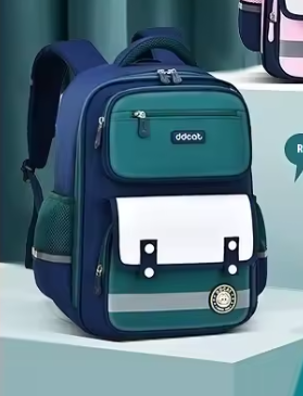 Heavy capacity  school bag Dingdang Cat Lightweight Expandable Waterproof Oxford Polyester Backpack Elementary School Children's Fashion Zipper For Grade 1-4