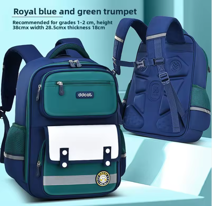 Heavy capacity  school bag Dingdang Cat Lightweight Expandable Waterproof Oxford Polyester Backpack Elementary School Children's Fashion Zipper For Grade 1-4