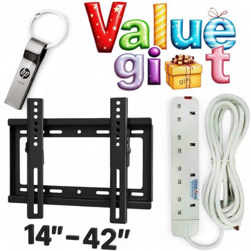 Power King SWEET HOME 4 WAY POWER EXTENSION WITH LONG CABLE//"14-42" WALL MOUNT PLUS HP FLASH 64GB