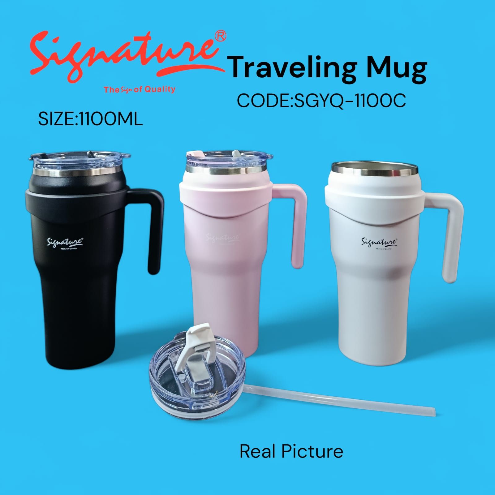 CODE: SGYQ1100C – Signature Traveling Mug
Capacity: 1100ml