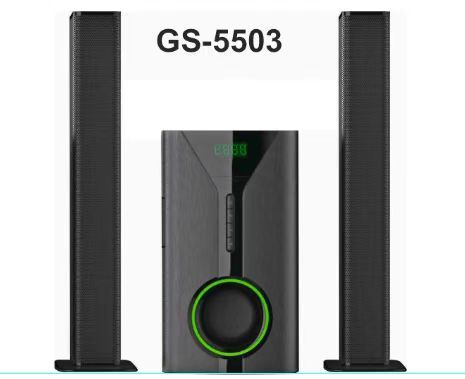GS-5503 2.1CH Sound Bar SubWoofer With Bluetooth Home Theatrer - Black (1YR WRTY)