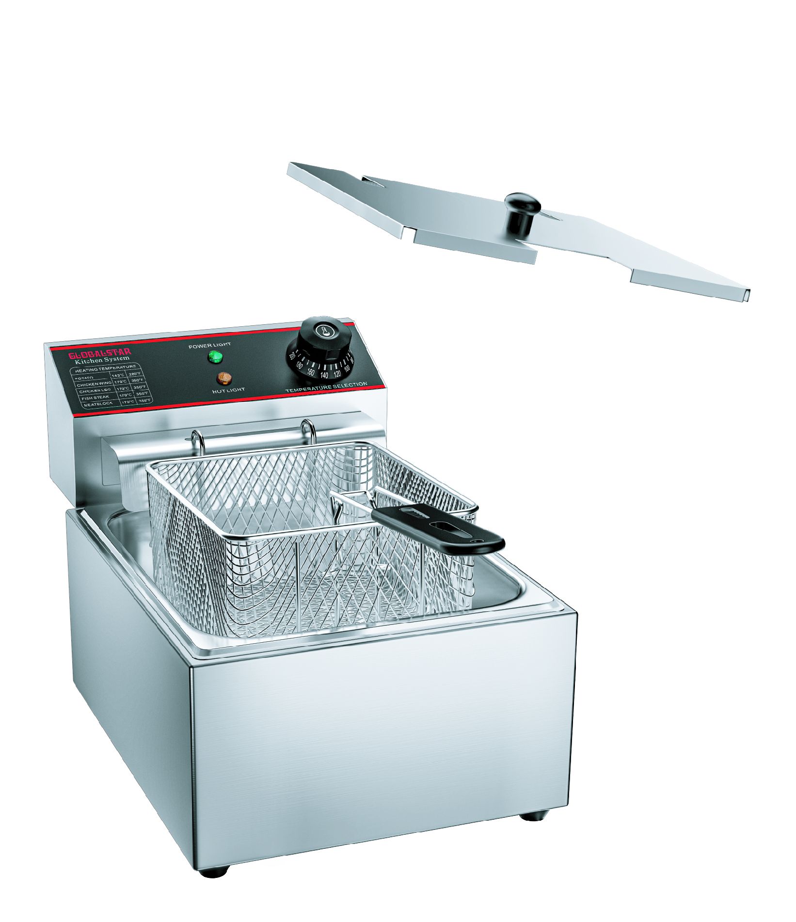 GLOBALSTAR 6L ELECTRIC CHIPS DEEP FRYER