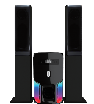 GLOBALSTAR GS-6502 2.1 Subwoofer Bluetooth Speaker System, 12V