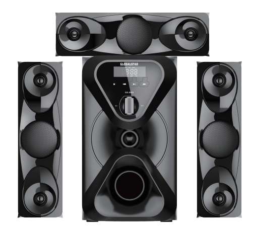GLOBALSTAR GS-8503 3.1 Subwoofer Bluetooth Speaker System, 12V