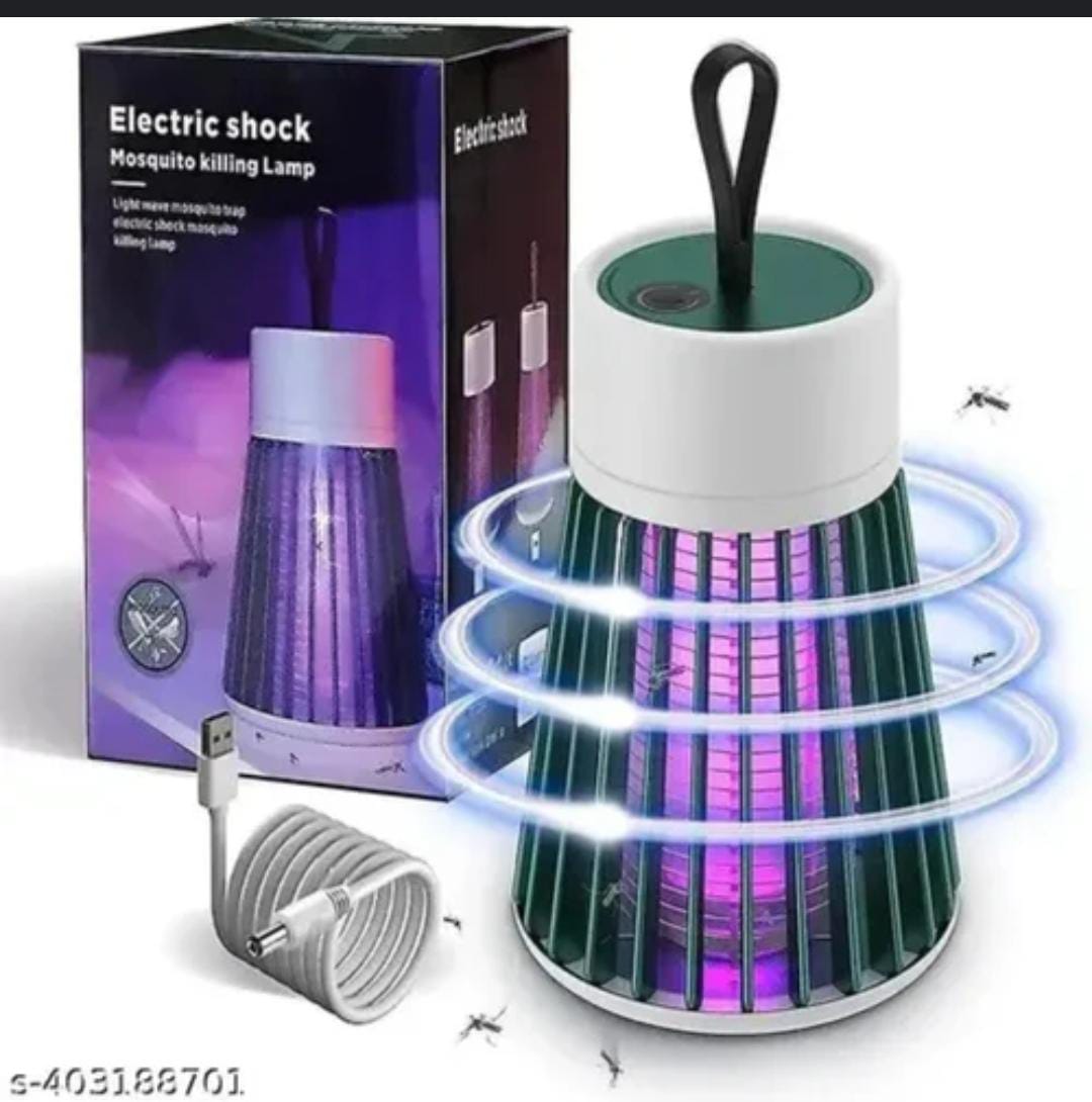 ELECTRIC SHOCK MOSQUITO KILLING LAMP LIGHT WAVE AND SILENT BUG ZAPPER OUTDOOR, ELECTRIC MOSQUITO ZAPPER PORTABLE CAMP MOSQUITO KILLER, RECHARGEABLE INDOOR