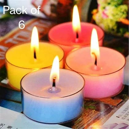 6PC PACK OF SCENTED CANDLES IN GLASS HOLDERS LUXURY SCENTED CANDLE FOR DECORATION TRANSPARENT GLASS JAR CANDLES UNIQUE DESIGN CANDLES