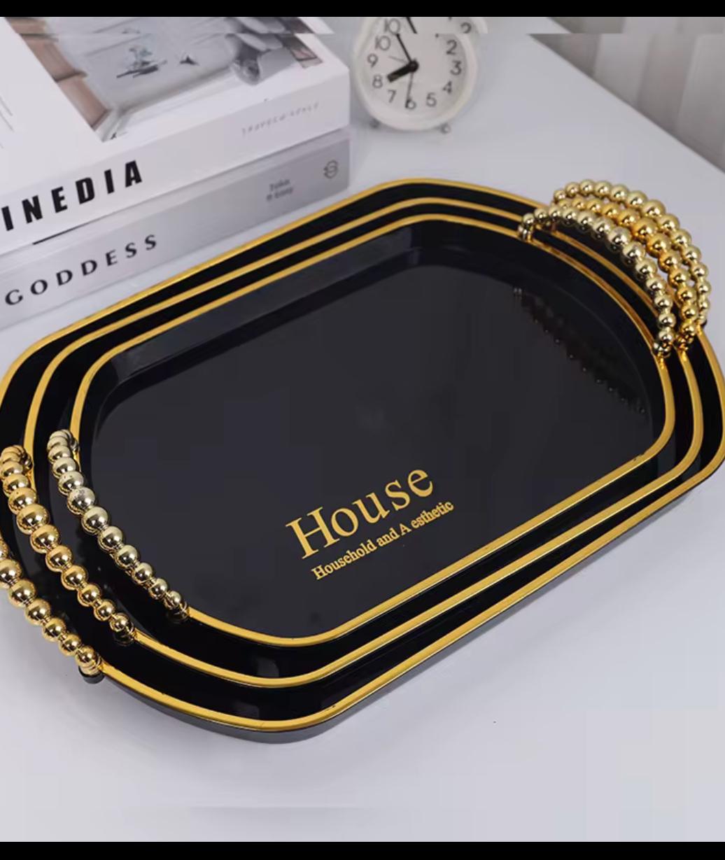 house acrylic 3 pcs tray