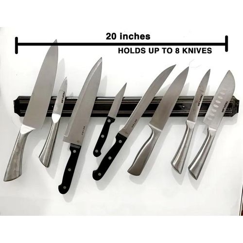55cm Magnetic Knife Holder Knife Storage Rack Organizer, Declutter Kitchen Utensils organizer Space Saver Wall Mounted With Screws