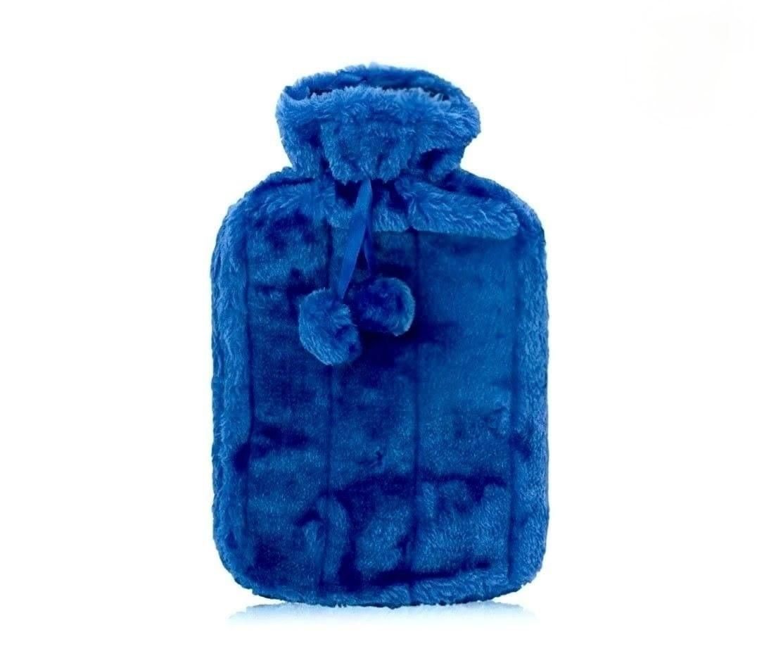 2L Hot Water Bottle Bag with Soft Faux Fur Plush Cover Heat Therapy