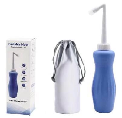 500ML Handheld Portable Bidet Sprayer with Integrated Anti-backflow Design + Carry Bag Personal Hygiene Postpartum Care, Hemorrhoid relief, Travel Bidet Bottle Toilet Spray for Baby and Adults