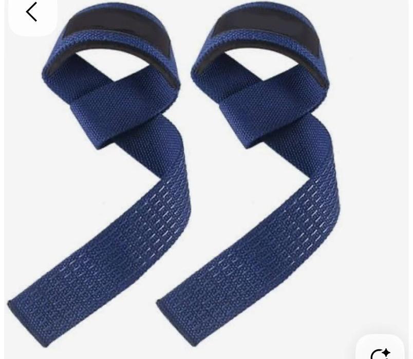 2PCS Gym Weight Lifting Straps Wrist Support Comfortable Cushioned Wrist Pad  Anti-slip Silicon grips Weightlifting Straps Strength Training Deadlifts CrossFit Dumbbell/Barbell Hand Grips Gym Gloves