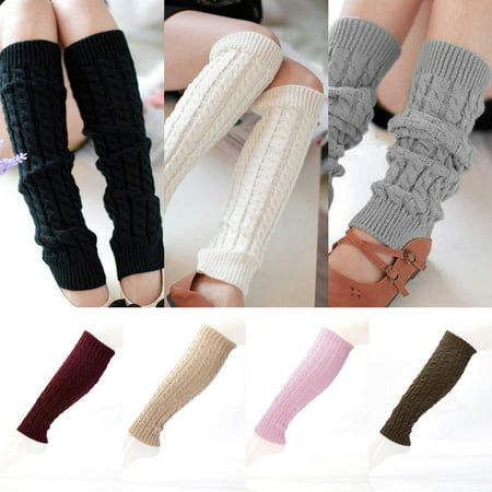 Women's Fashion Leg Warmers Soft Winter Socks Thermal Socks Long Boot Socks Cozy Bed Slippers Sleeping Socks Knitted Comfortable Knee High Stretchy Long Socks Boot Cuffs Indoors and Outdoors Multi-Use