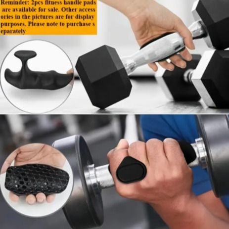 2PC Fitness Gym Anti-Slip Hand Grip Strengthener Palm Protection Strength Trainer Rubber Anti-Skid Weight Lifting Grips for Deadlift,  Dumbbell, Rows, Bar Pull Up Grippers Sports Fitness Gym Gloves