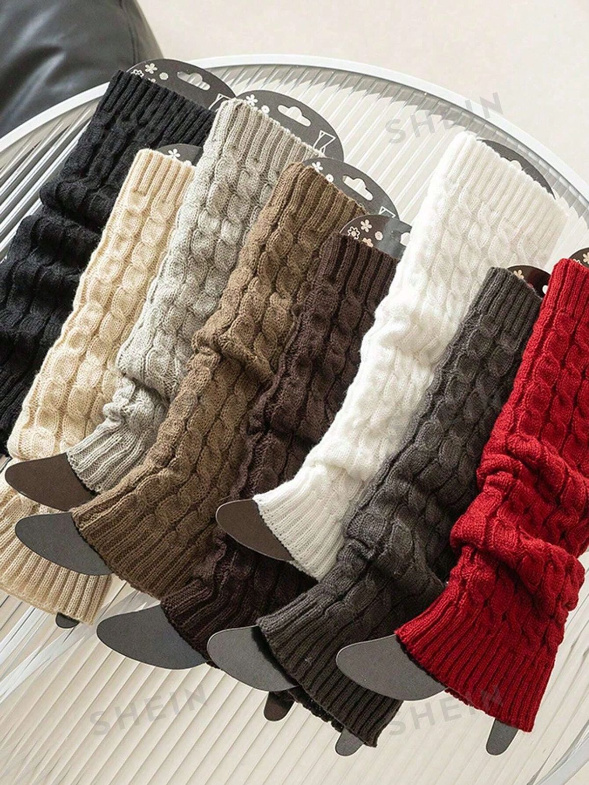Women's Fashion Leg Warmers Soft Winter Socks Thermal Socks Long Boot Socks Cozy Bed Slippers Sleeping Socks Knitted Comfortable Knee High Stretchy Long Socks Boot Cuffs Indoors and Outdoors Multi-Use