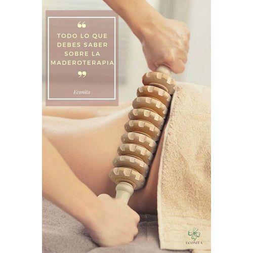 Wooden Therapy Massage Roller for Lymphatic Drainage, Cellulite Reduction, Maderotherapy, Muscle Tension Relief, Body Sculpting, Body Shaping and Contouring, Wooden Body Massager Stick Wood Massager