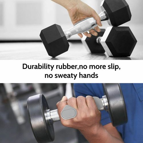 2PC Fitness Gym Anti-Slip Hand Grip Strengthener Palm Protection Strength Trainer Rubber Anti-Skid Weight Lifting Grips for Deadlift,  Dumbbell, Rows, Bar Pull Up Grippers Sports Fitness Gym Gloves