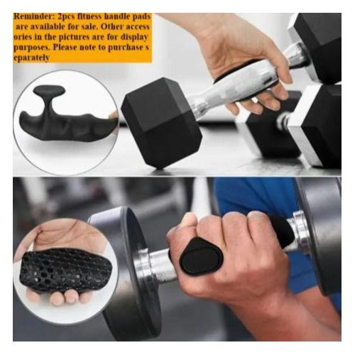 2PC Fitness Gym Anti-Slip Hand Grip Strengthener Palm Protection Strength Trainer Rubber Anti-Skid Weight Lifting Grips for Deadlift,  Dumbbell, Rows, Bar Pull Up Grippers Sports Fitness Gym Gloves