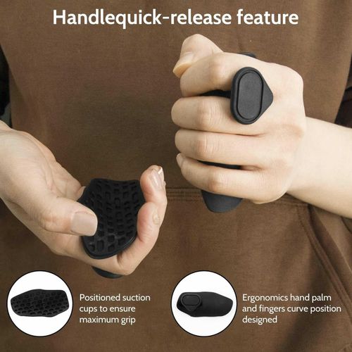 2PC Fitness Gym Anti-Slip Hand Grip Strengthener Palm Protection Strength Trainer Rubber Anti-Skid Weight Lifting Grips for Deadlift,  Dumbbell, Rows, Bar Pull Up Grippers Sports Fitness Gym Gloves