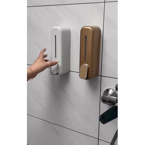 Liquid Soap Dispenser Wall Mount Manual Soap Dispenser Lotion Dispenser Easy Press  Bathroom Shower Pump Dispenser used for Hand Soap, Shower Gel, Shampoo, Conditioner, Lotion,  Hand Sanitizer