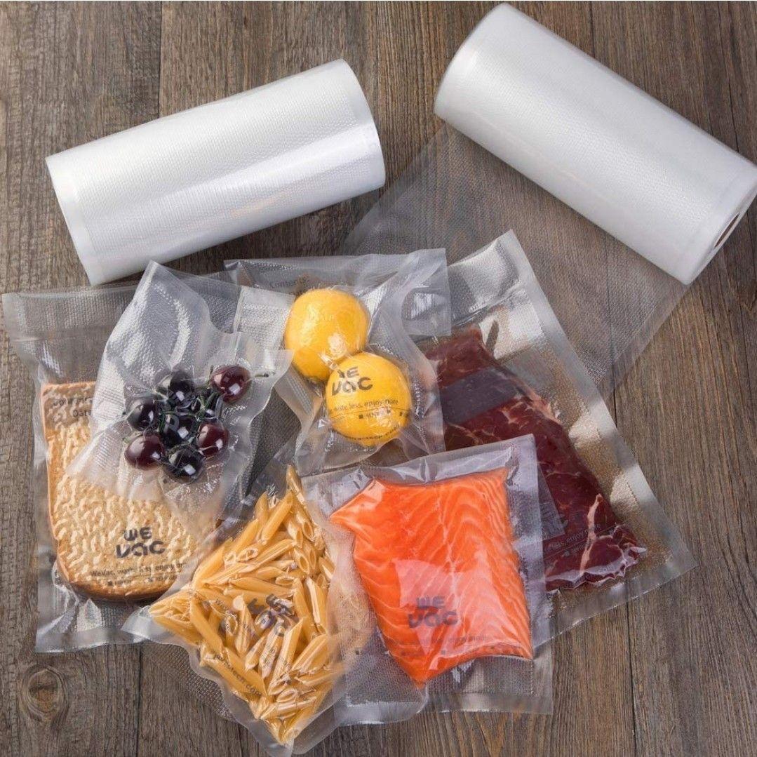 Vacuum Sealer Roll BPA Free Food Storage Bag for Freezer/Fridge, Reusable Airtight Heat Seal Bags Compatible with All Vacuum Sealer Machines, Keep Food Fresh Longer/ Food Saver Fridge Storage Bag