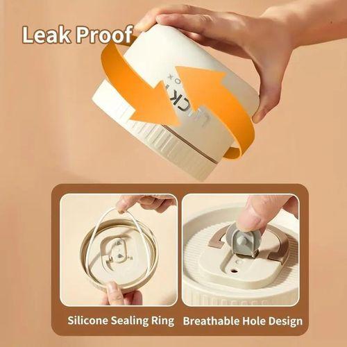 600ml Thermal Lunch Box Large Capacity Stainless Steel, Airtight Bento Lunchbox Double Layer,Leak-proof,Insulated, Microwave Safe, Meal Prep Food Container/ Soup Bowl/ Mini Hotpot  for Kids and Adults