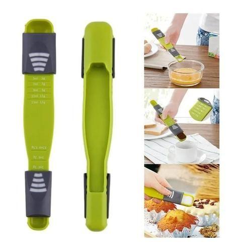 2 in 1 Adjustable Measuring Spoon with Scale Double End Kitchen Scale for Sugar, Salt, Coffee, Tea, Spices, Milk Powder, Protein Powder, Honey, Soup Measure Cup for Baking, Cooking, Seasoning  Measure