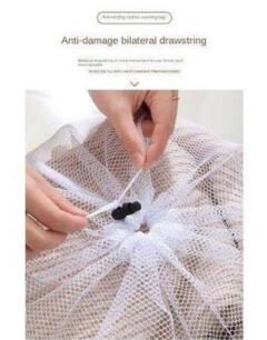 3PC Large Laundry Bags Protective Mesh Laundry Bags Reusable Washing Machine Laundry Net Bags Clothes Storage Bags for Delicates, Socks, Bra, Baby Clothes, Underwear Washing Machine Cover Bags