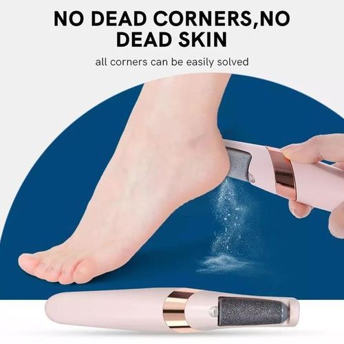 Electric Callus Remover with Extra Grinder Tool, Foot File for Smooth, Soft, and Healthy feet, Rechargeable Pedicure Foot Care Device for Dead Skin, Cracked Heels, Foot Exfoliation at Home or Spa