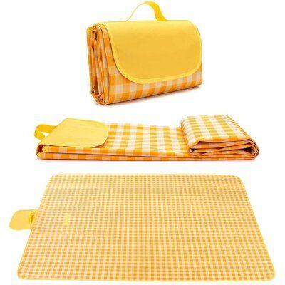 Foldable and Waterproof Picnic Mat for Outdoors or Camping, Picnic Blanket/ Camping Floor Carpet/ Beach Blanket, Tent, Meadow Mat, Park Grass Mat, Yoga Mat, Foldable Sleeping Pillow - LARGE 200x200cm