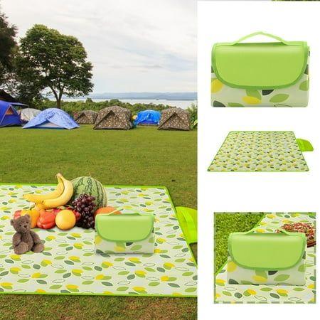 Foldable and Waterproof Picnic Mat for Outdoors or Camping, Picnic Blanket/ Camping Floor Carpet/ Beach Blanket, Tent, Meadow Mat, Park Grass Mat, Yoga Mat, Foldable Sleeping Pillow - LARGE 200x200cm
