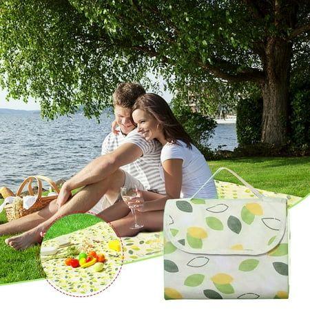 Foldable and Waterproof Picnic Mat for Outdoors or Camping, Picnic Blanket/ Camping Floor Carpet/ Beach Blanket, Tent, Meadow Mat, Park Grass Mat, Yoga Mat, Foldable Sleeping Pillow - LARGE 200x200cm