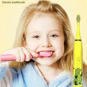 COLOR SELECTION - Kids Electric Toothbrush With 3 Replacement Brush Heads + FREE Battery Children Toothbrush Teeth Cleaner- Battery Operated