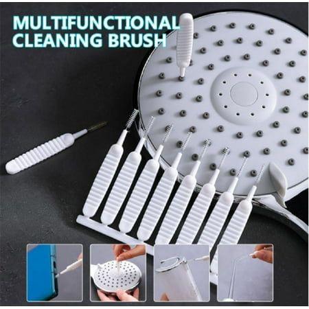 10 PCS Shower Nozzle Cleaning Brushes Pack, Anti-clogging Shower Head Bristle Cleaning Brush Pore Gap Cleaning Brushes for Shower Head, Faucet, Keyboard gaps Cleaner, Sink, Phone Hole Bathroom Brush
