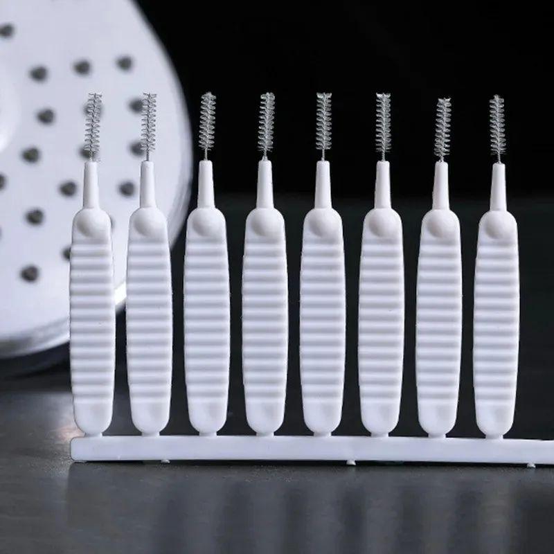 10pcs Shower Nozzle Cleaning Brushes Pack, Anti-clogging Shower Head Cleaning Brushes Pore Gap Cleaning Brushes for Shower Head, Faucet, Keyboard gaps Cleaner, Sink, Phone Hole Cleaner Bathroom Brush