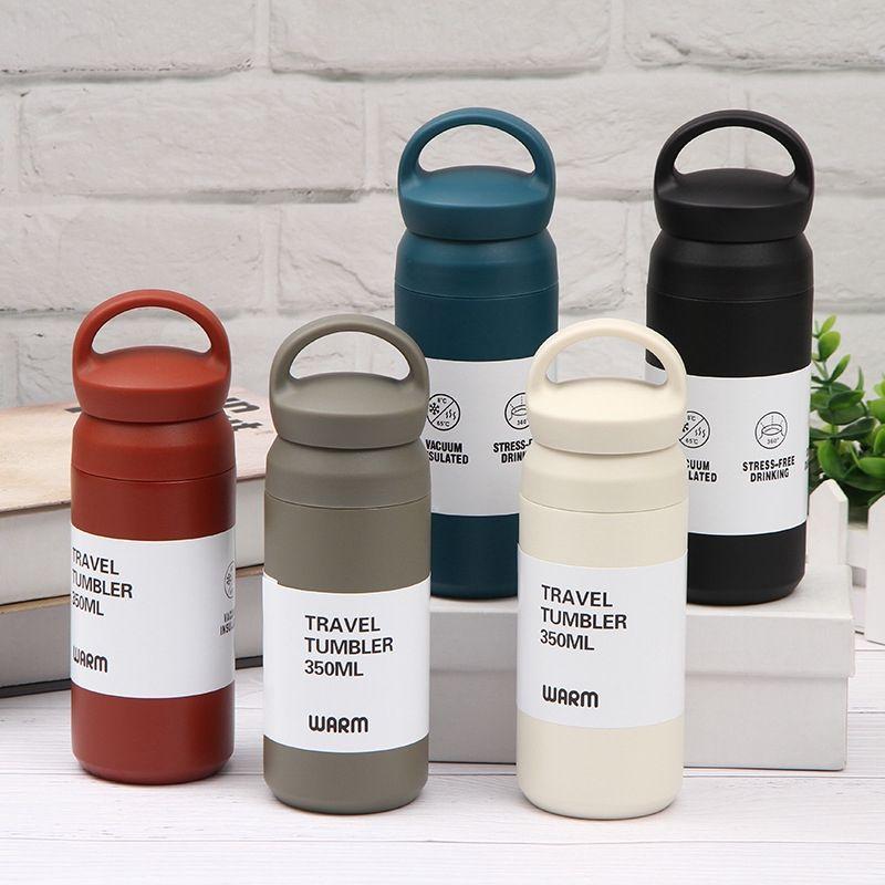 500ML Double Wall Vacuum Flask Unbreakable Sports Water Bottle Insulated Thermocup Leak-proof, Air-tight Coffee Mug Coffee Cup Thermos Flask Travel Tumbler Stainless Steel Thermos Bottle Hot & Cold