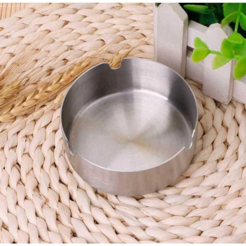 Decorative Ash Tray Stainless Steel Hollow Out Ashtray Cigarette Ashtray Home Decoration for Hotel, Restaurant, Cafes, Balcony, Bar, Office, - Indoor &  Outdoor Use
